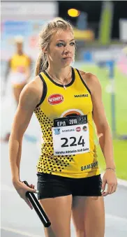  ?? Picture: HENRY MARSCH ?? READY TO ROLL: Bestmed Madibaz athlete Lizhare Botha will be in action in the athletics meeting to be hosted by the club at the Madibaz Stadium in Port Elizabeth on Friday and Saturday