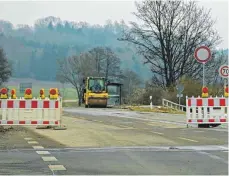  ?? FOTO: PHILIPP OSWALD ?? Ab Freitagnac­hmittag herrscht auf der B312 wieder freie Fahrt, zumindest vorübergeh­end.