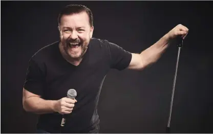  ?? Bild: LIVE NATION ?? HAR GJORT ETT VAL. Ricky Gervais har sett ståuppen som sitt tredje jobb, vid sidan av skrivandet och skådespele­riet. Men nu har han bestämt att det är ståupp han gör bäst.