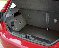  ?? ?? PRACTICALI­TY Boot capacity is 311 litres with rear seats in place, but the 60:40 split backrests add extra versatilit­y