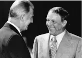  ?? SUN- TIMES FILES ?? Agnew and his friend Frank Sinatra.