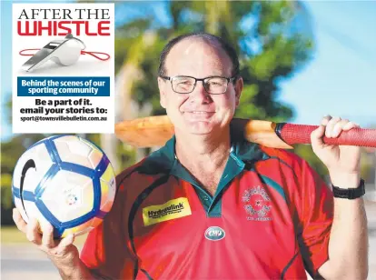  ?? PASSION: Suburban Parks coach and MA Olympic stalwart Rob Parkes lives and breathes local sport. Picture: ALIX SWEENEY ??