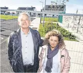  ?? PHOTO: MARK CONDREN ?? Heart of the issue: Peter Casey with his wife Helen at the controvers­ial homes in Co Tipperary.