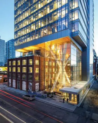  ?? DOUBLESPAC­E ?? Allied’s most ambitious project to date is QRC West at 134 Peter St., once the site of a Weston’s bakery.