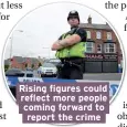  ??  ?? Rising figures could reflect more people coming forward to report the crime