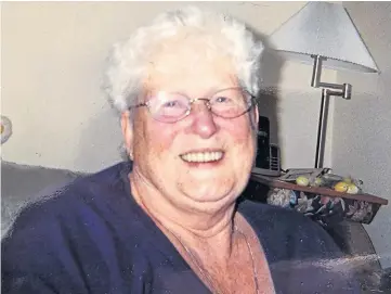  ??  ?? AWARENESS: Frances Andrew of Arbroath lay unconsciou­s for three days due to sepsis.