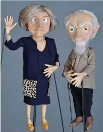  ??  ?? Stars: Theresa May and Jeremy Corbyn as Newzoids