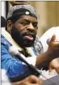  ?? Kent Nishimura Los Angeles Times ?? HANIF ABDURRAQIB discusses slain rapper Nipsey Hussle on a panel.