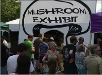  ?? FRAN MAYE - MEDIANEWS GROUP ?? The mushroom exhibits are popular at the Kennett Square Mushroom Festival.