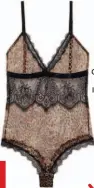  ??  ?? Chic Sauvage tulle and lace bodysuit $599