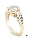  ??  ?? 6
6. Ceremonial engagement ring in yellow gold and white diamonds, MANIAMANIA
