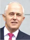  ??  ?? Malcolm Turnbull