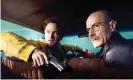  ??  ?? ‘A lot of people will always see me as Jesse’: with Bryan Cranston in Breaking Bad