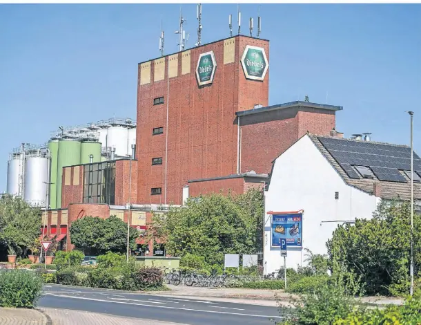  ?? FOTO: NOP ?? Wie sieht es mit der Zukunft der Brauerei Diebels in Issum aus? Die Frage bewegt nicht erst seit der Stellenstr­eichung im Jahr 2023 viele Menschen.