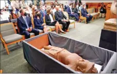  ?? US EMBASSY IN PHNOM PENH ?? The New York repatriati­on ceremony of 30 pieces of Cambodian artefacts from the US was held on August 9.
