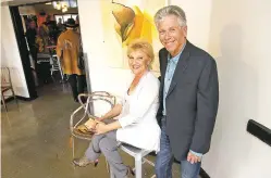  ??  ?? Julie and Gil Ferman hosted a party for singles at Cafe Sonder on Feb. 3. The couple moved to Santa Fe in 2015 from Los Angeles, where they had a successful matchmakin­g business for decades.