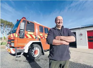  ?? Photo: NICOLE JOHNSTONE/FAIRFAX NZ 630985539 ?? Tokanui fire chief Ricky Poole.