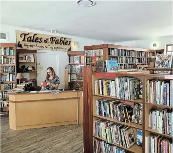  ?? PICTURE: BRYAN SMITH ?? WORLDS OF WONDER: Tales & Fables is where you will find adventure, thrills, amazement and more on every page. Owner Ursula van Eck is there to assist you in finding the right book for you.