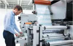  ??  ?? Industrial printing including labels and packaging is a vast new market.