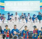  ?? Foto archivo ?? Los diálogos de paz entre el Gobierno y la disidencia han sido tensos. /