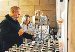  ?? Photo: Simon Lees. ?? Fin and Eileen work to create their product.