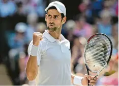  ?? Foto: afp ?? Zum richtigen Zeitpunkt an seinem Zenit: Novak Djokovic spielt in Wimbledon ein gu tes Turnier.