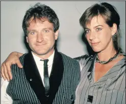  ?? — GETTY IMAGES FILES ?? Robin Williams and Valerie Velardi, circa 1984, four years before their marriage ended when Williams left her for their son’s nanny.