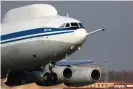  ?? Photograph: StockTrek/Alamy ?? An Il-86 airborne command post taking off.