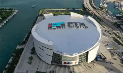  ?? Photograph: Joe Raedle/Getty Images ?? FTX Arena in Miami, Florida. The failed cryptocurr­ency platform’s 50 biggest customers are owed nearly $3.1bn after its sudden collapse.