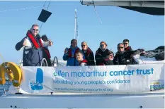  ??  ?? ABOVE Dan Monk skippering for the Trust in RTIR 2015 RIGHT Dan Monk with Ellen MacArthur in 2005