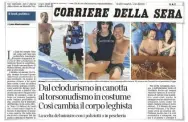  ??  ?? Il “look politico” di Salvini L’articolo del Corriere dedicato al vicepremie­r e ministro dell’Interno
