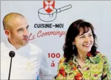  ?? ?? Florent Cluzel et Carole Delga, co-présidents du jury du concours «Cuisine moi le Comminges».