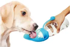  ?? TUFF PUPPER ?? It’s important to keep your dog properly hydrated when running. The PupSipper (US$19.95, tuffpupper.com) even has a built-in bowl.