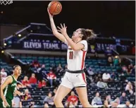  ?? Fairfield Athletics ?? Lou Lopez Senechal averaged 19.6 points as a senior at Fairfield, leading the Stags to their first NCAA Tournament appearance since 2001. She has since transferre­d to UConn.