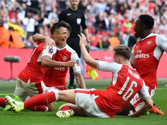  ??  ?? Alexis Sanchez pounced to score the winning goal in extra time (Getty)