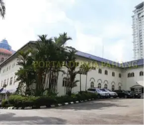  ?? PAHANG ROYAL WEBSITE PIC TAKEN FROM ?? Istana Pahang in Bukit Kewangan, Kuala Lumpur.