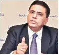  ??  ?? HUL Chairman and MD Sanjiv Mehta said he’d wait for the September quarter to give an assessment of demand