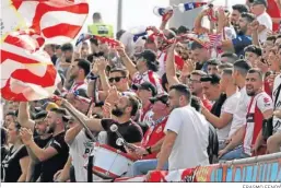  ?? ERASMO FENOY ?? La hinchada algecirist­a, en el Nuevo Mirador.