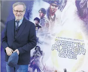  ?? JORDAN STRAUSS/THE ASSOCIATED PRESS ?? Steven Spielberg’s latest film Ready Player One received a warmer welcome in China than it did in North America as China emerges as a major movie-going force.