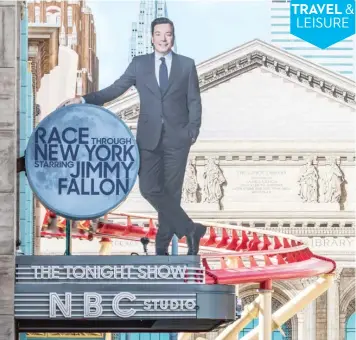  ?? | UNIVERSAL ORLANDO RESORT VIA AP ?? This photo made available by Universal Orlando Resort, shows the new “Race Through New York Starring Jimmy Fallon” ride in Orlando, Fla.