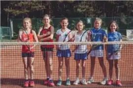  ?? FOTO RL ?? Drie ploegen van Tennisdel haalden de laatste vier bij de 11/2.