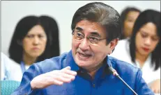  ?? File photo) (Angie de Silva/Rappler ?? Senate President Vicente Sotto III says Senator Gringo Honasan may soon accept the offer to head DICT.
