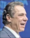  ??  ?? Gov. Cuomo