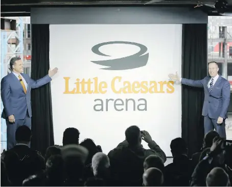  ?? THE ASSOCIATED PRESS ?? The Red Wings’ new home will give fans a closer view of the action and be intimidati­ng to visiting teams, GM Ken Holland says. The arena is part of a broader entertainm­ent district being built north of downtown Detroit.