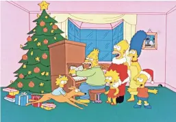  ??  ?? The Simpson family was introduced in the episode “Simpsons Roasting on an Open Fire,” which aired on Dec. 17, 1989, on FOX.