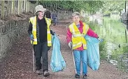  ?? PHOTOS: UCAN ?? Work parties will take place on Thursday, November 3 and Saturday, November 26. UCAN is pleased to welcome new volunteers and anyone who would like further informatio­n should phone Peter Killan on 01457 878361 or email peterkilla­n@ hotmail.com
The regular litter pick.