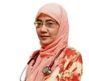  ??  ?? KPJ Selangor Specialist Hospital consultant respirator­y physician, Dr Hamidah Shaban.