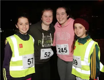  ??  ?? Amber Wright, Caitlin Gabbett, Aoife Dempsey and Ella Wright.