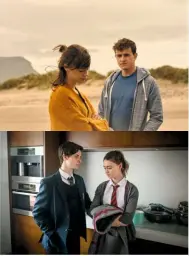  ??  ?? Right (from top): Daisy with Paul Mescal in Normal People; as Olivia in Cold Feet with Ceallach Spellman