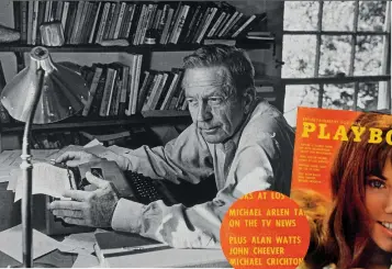  ??  ?? John Cheever: Nightmares about money until Playboy stepped in